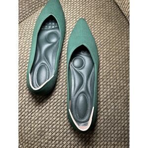 Pointed Shoes Ballet Flats Women Mesh Loafers Soft Stretch Knitted Slip On Shoes